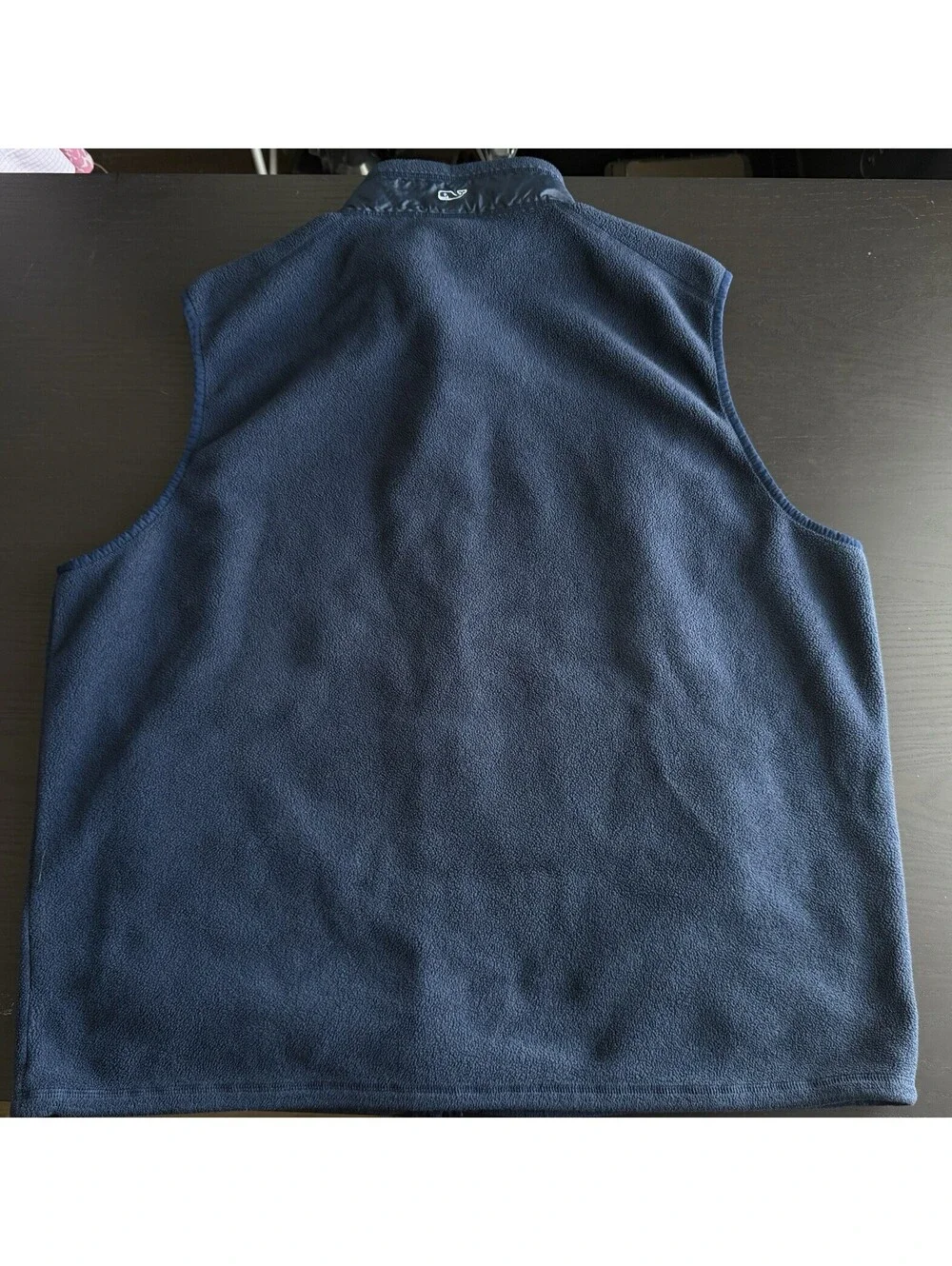 Vineyard Vines Harbor Fleece Vest Mens XXL Navy Blue Full Zip Preppy